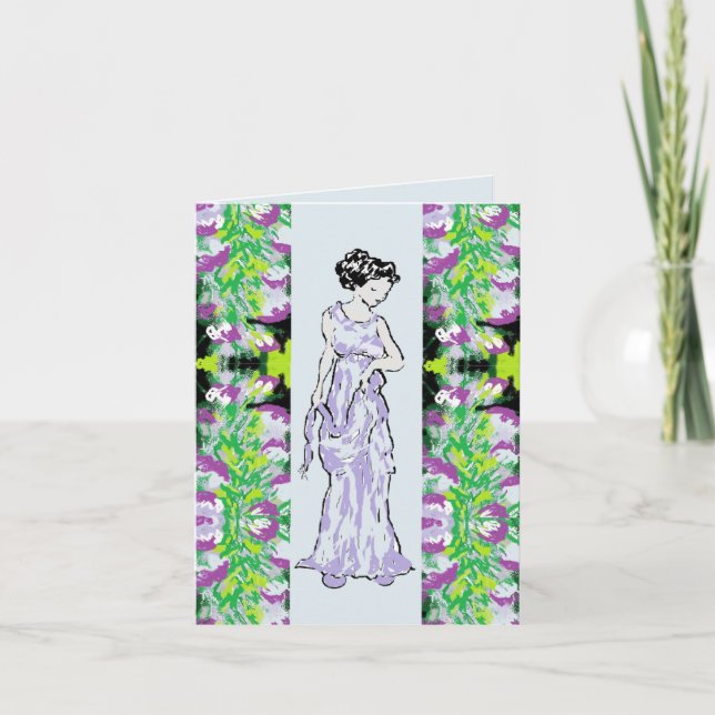 Folded Greeting Card  : Touch Of Class (Front)