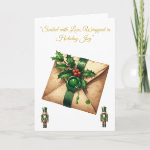 Folded Greeting Card-Victorian Xmas Splendor Card