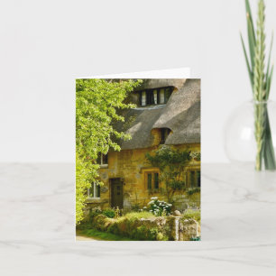 Folded greeting card with England motif