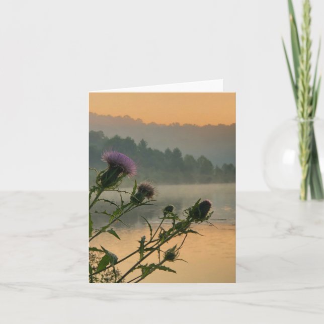 Folded greeting card with nature theme (Front)