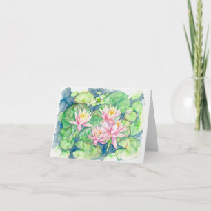 Folded greeting card with original artwork