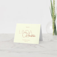 Folded Guest Place Cards