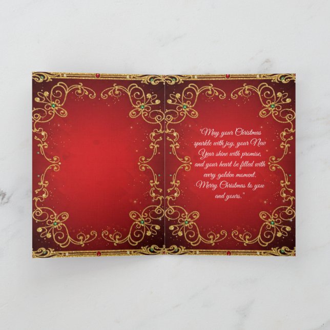 Folded Holiday Card (Inside)