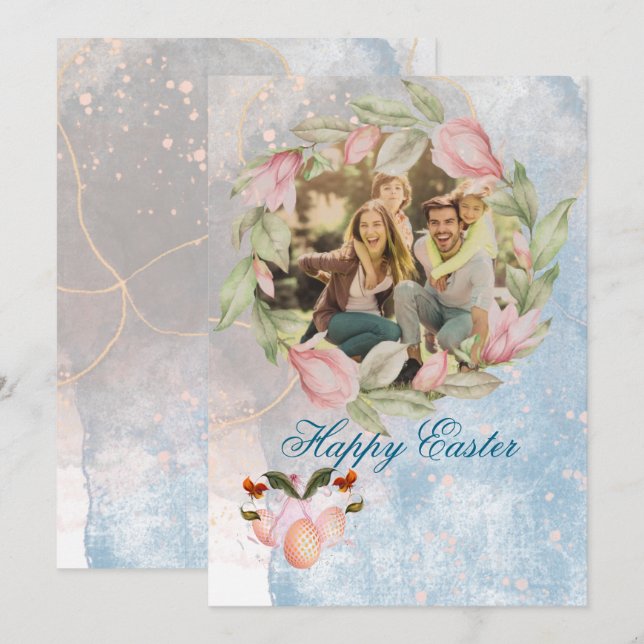 Folded holiday card  (Front/Back)