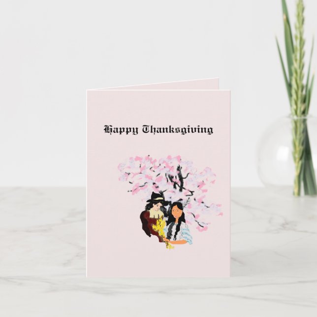 Folded Holiday Card : First Thanksgiving (Front)