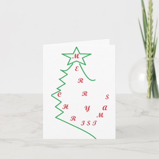 Folded Holiday Card :  Its a Christmas Feeling (Front)