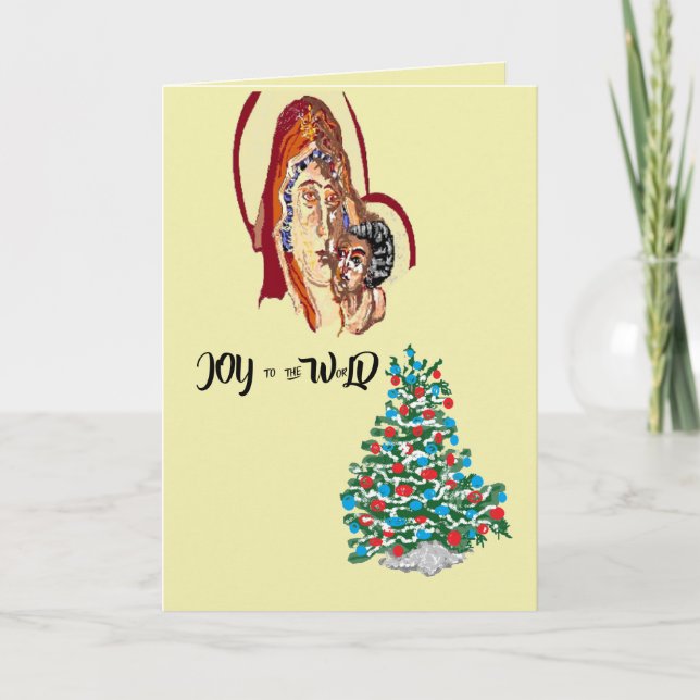 Folded Holiday Card : Joy to the World (Front)