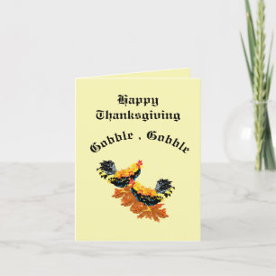 Folded Holiday Card Thankgiving W/Prayer