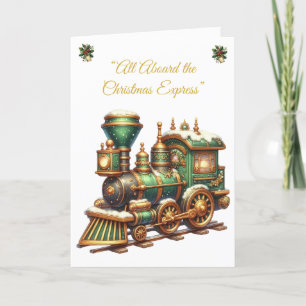 Folded Holiday Card-Victorian Christmas Splendor