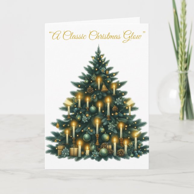 Folded Holiday Card-Victorian Xmas Splendour Card (Front)