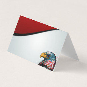 Folded Horizontal Tent Business card