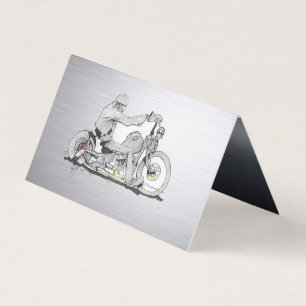 Folded motorcycle  Business Card