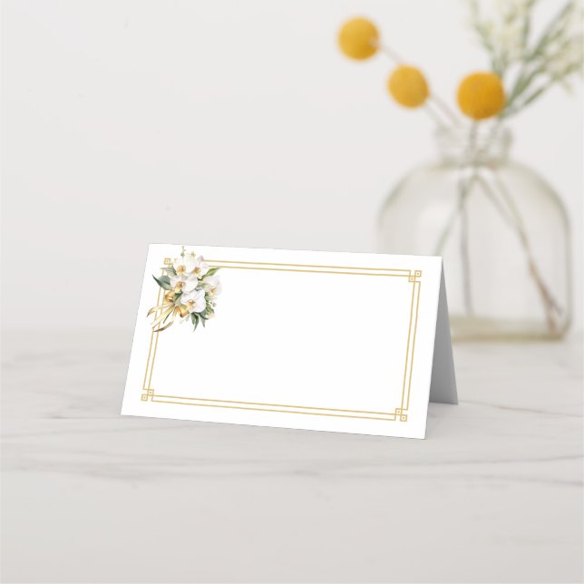 Folded Name Place Card (Front)