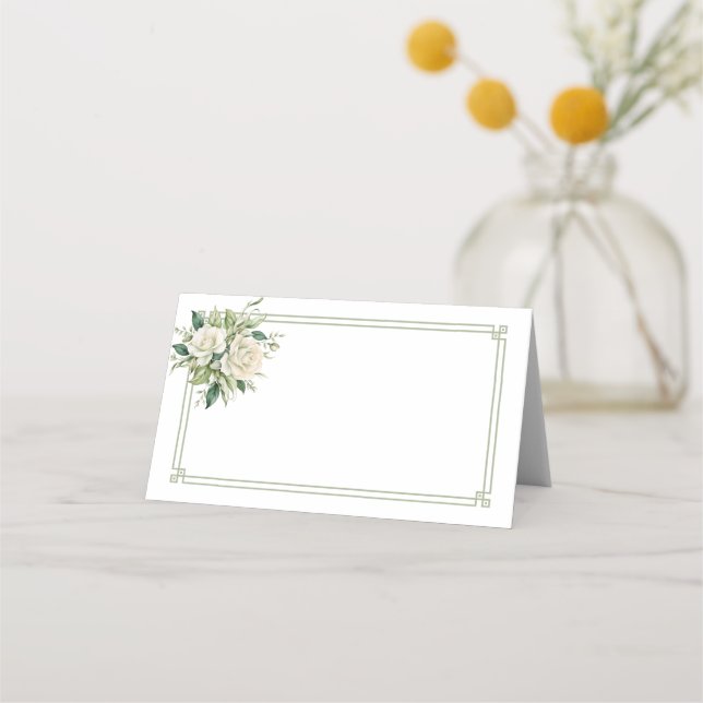 Folded Name Place Card (Front)