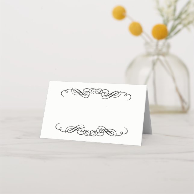 Folded Name Place Card (Front)