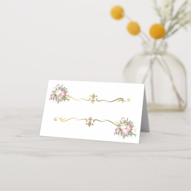 Folded Name Place Card (Front)