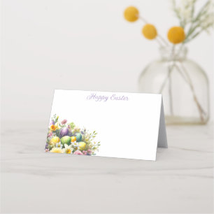 Folded Name Place Card-Easter Place Card