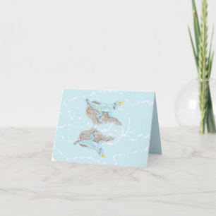 Folded Note Card : Eastern Coloured Lizard