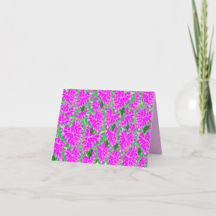 Folded Note Card : Tropicle Plant