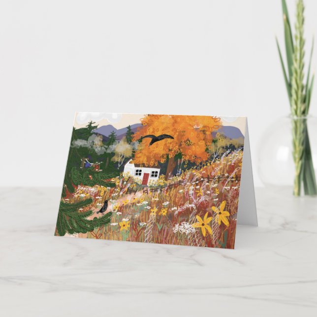 Folded notecard fall  (Front)