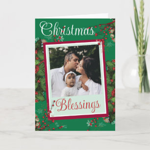 Folded Personalised Christmas Card