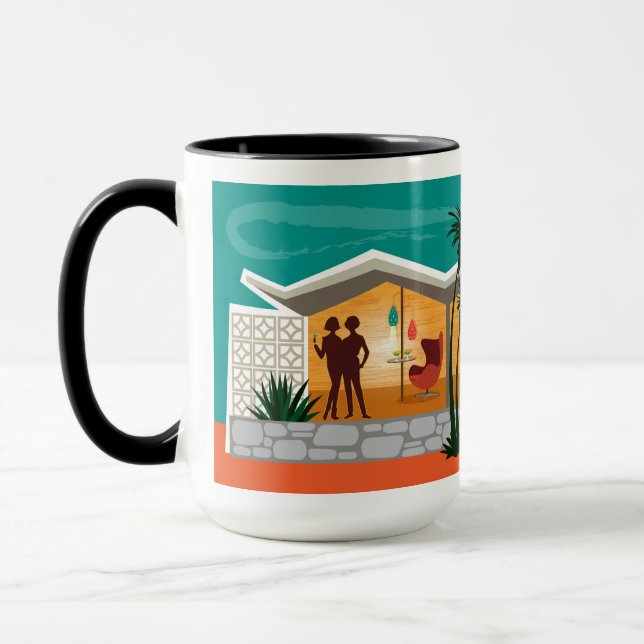 Folded Plate Roof Mid Century House - Girls Only Mug (Left)