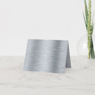 Folded Stainless Steel Greeting Card Metallic