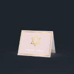 FOLDED THANK YOU bat mitzvah gold star blush pink<br><div class="desc">[ NOTE - THE GOLD EFFECT IS A PRINTED PICTURE ] A modern, simple design for a THANK YOU CARD Setup as a template it is simple for you to add your own details, or hit the customise button and you can add or change text, fonts, sizes etc TIP ::...</div>