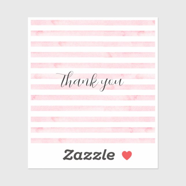 Folded Thank You Card (Sheet)