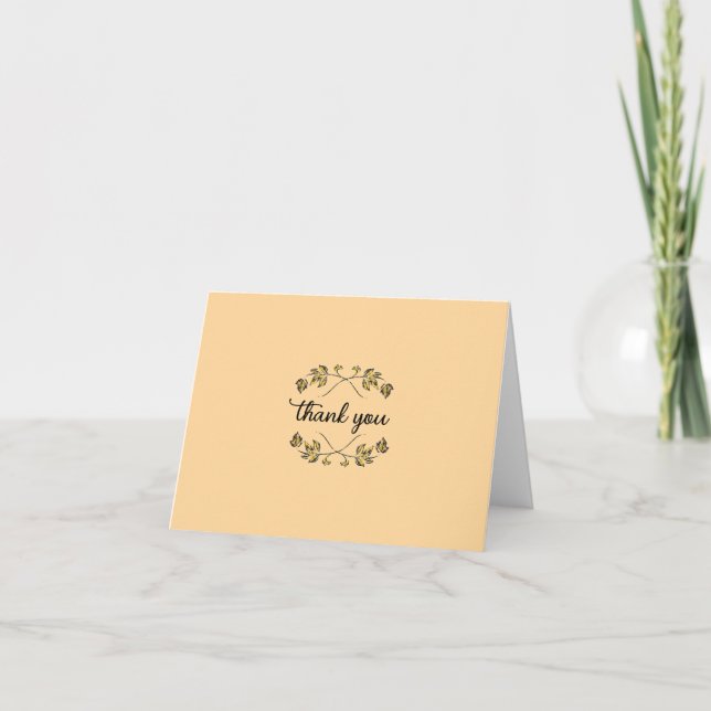 Folded Thank You Card (Front)