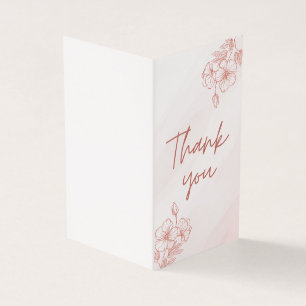 Folded Thank you Card