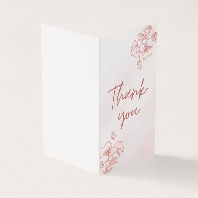 Folded Thank you Card (Outside)