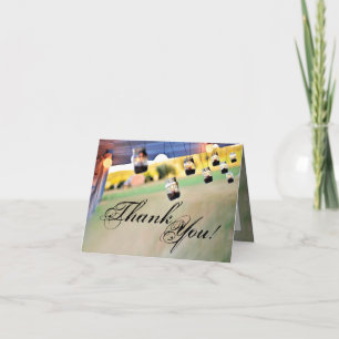 Folded Thank You Card Mason Jar Candle Holders Cou