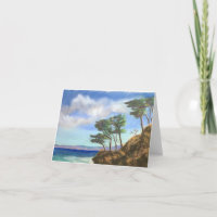 Folded Thank You Card, Point Lobos, Carmel