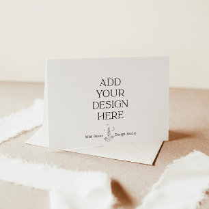 Folded Thank You Card Printing, Upload Your Design