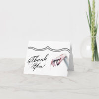 Folded Thank You Card zombie blood drip vampire Go
