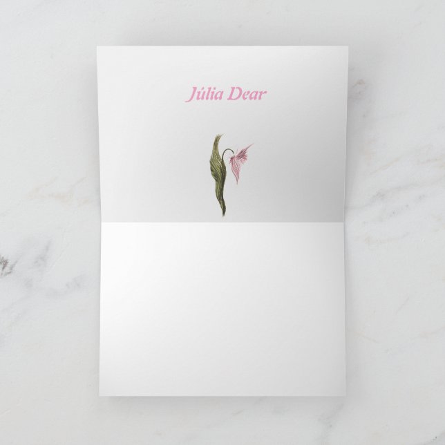 Folded thank you cards  (Inside)