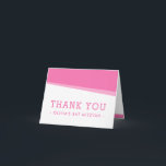 FOLDED THANK YOU simple modern bold angles pink Card<br><div class="desc">by kat massard >>> www.simplysweetpaperie.com <<< A modern, simple design for a THANK YOU CARD Setup as a template it is simple for you to add your own details, or hit the customise button and you can add or change text, fonts, sizes etc TIP :: 1. To resize / reposition...</div>
