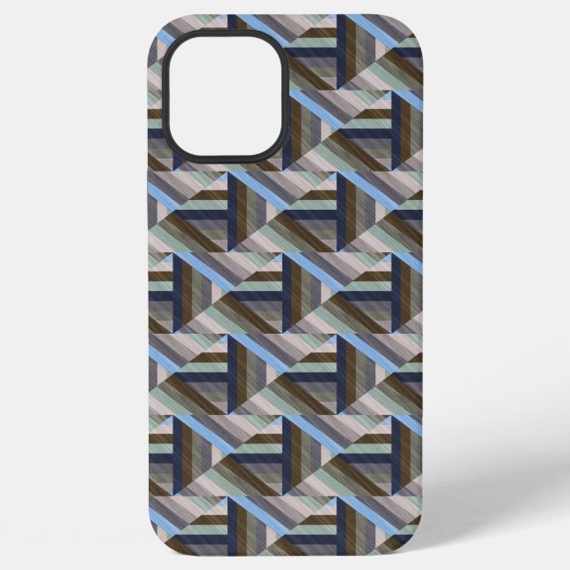 Folded Tiles iPhone Case (Back)