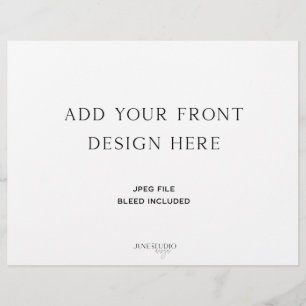 Folded Wedding Program 8.5x11" Flyer