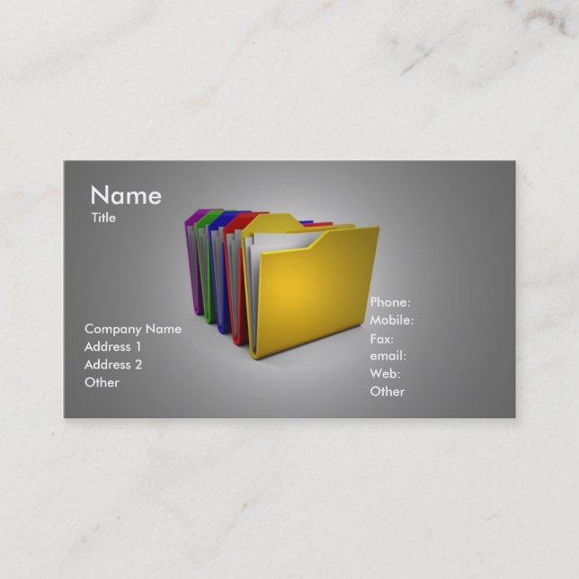 Folders Business Card (Front)