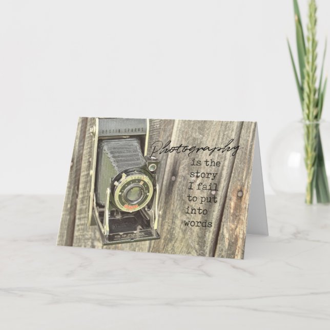 FOLDING CAMERA Greeting Card (Front)