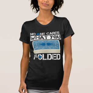 Folding Card Deck Folder Texas Holdem Poker Player T-Shirt