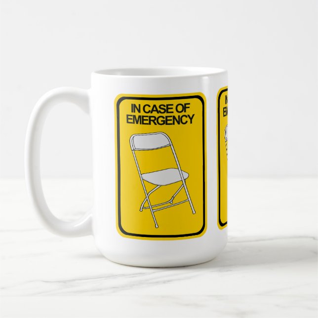 Folding Chair In case of Emergency Coffee Mug (Left)