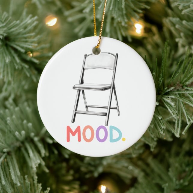Folding Chair Mood Montgomery Alabama Brawl Ceramic Ornament (Tree)