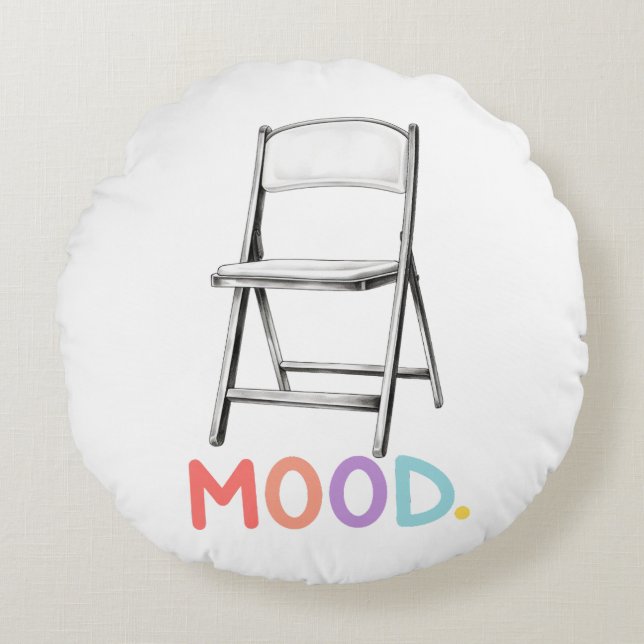 Folding Chair Mood Montgomery Alabama Brawl Round Cushion (Front)