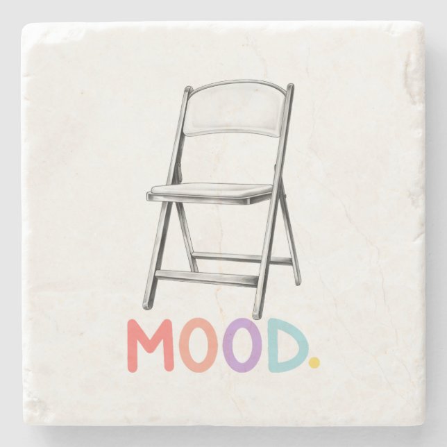 Folding Chair Mood Montgomery Alabama Brawl Stone Coaster (Front)