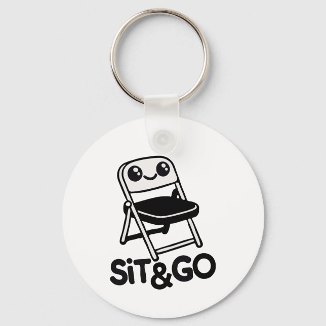 Folding Chair Sit & Go Key Ring (Front)