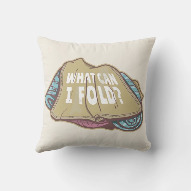 Folding clothes, laundry day cushion (Back)