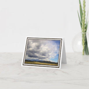 Folding Greeting Card - Spring Clouds over Nevada